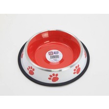Playfull  Renkli Desenli Çelik Mama ve Su Kabı 32 Oz