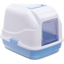 Imac My Cat Kapalı Kedi Tuvaleti Mavi 50 x 40 x 40 cm