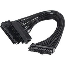 Ancheyn Güç Kaynağı Çoklayıcı 24 Pin Atx Dual Psu Çoklayıcı Adaptör Anakart Mining Kablosu 5145