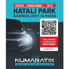 Numaratik Yeni Nesil Dijital Numaratik Qr Code Hatalı Park Araç Cam Etiketi