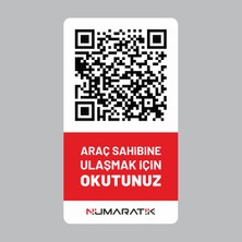 Numaratik Yeni Nesil Dijital Numaratik Qr Code Hatalı Park Araç Cam Etiketi