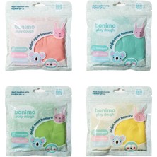 Bonnie Play Dough Doğal Oyun Hamuru 4'lü Kartuş Paket Pastel Set (Eco-Pack Refill) 4*150GR