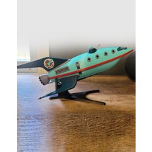 Turansoy Craft Futurama Planet Express Ship Boyalı Figür Futurama Gezegen Ekspres Gemisi