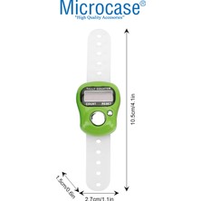 Microcase LED Ekran Yüzük Tasarım Parmağa Geçirmeli Dijital Zikirmatik Zikir Sayacı AL4206