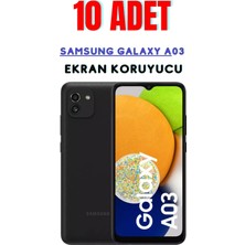 Telpox Samsung Galaxy A03 Temperli Cam Ekran Koruyucu Süper Ekonomik Paket ( 10 Adet )