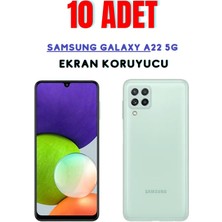 Telpox Samsung Galaxy A22 5g Temperli Cam Ekran Koruyucu Süper Ekonomik Paket ( 10 Adet )