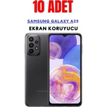 Telpox Samsung Galaxy A23 Temperli Cam Ekran Koruyucu Süper Ekonomik Paket ( 10 Adet )