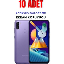 Telpox Samsung Galaxy M11 Temperli Cam Ekran Koruyucu Süper Ekonomik Paket ( 10 Adet )