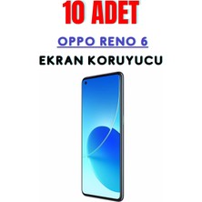 Telpox Oppo Reno 6 Temperli Cam Ekran Koruyucu Süper Ekonomik Paket ( 10 Adet )