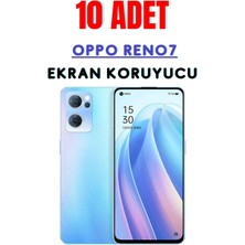 Telpox Oppo Reno7 Temperli Cam Ekran Koruyucu Süper Ekonomik Paket ( 10 Adet )