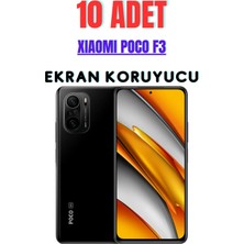 Telpox Xiaomi Poco F3 9d Kırılmaz Cam Ekran Koruyucu, Siyah Renk, Ultra Darbe Emici ( 10 Adet )