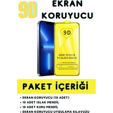 Telpox Xiaomi Poco F3 9d Kırılmaz Cam Ekran Koruyucu, Siyah Renk, Ultra Darbe Emici ( 10 Adet )