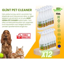 Glint Pet Cleaner 12 x 1 Litre %100 Bitkisel Kedi Köpek Çiş Temizleyici Koku Giderici Köpek Şampanı