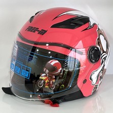 Mts 205 Çocuk Motosiklet Kaskı (Pembe)