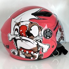 Mts 205 Çocuk Motosiklet Kaskı (Pembe)