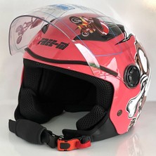 Mts 205 Çocuk Motosiklet Kaskı (Pembe)
