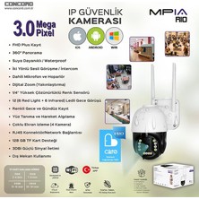 Bernami BYR002  Mpia-Rio Ip Smart Kamera 3mp 3.6mm Wi-Fi Renkli Gece Görüş Harekete Duyarlı [efsngrck]