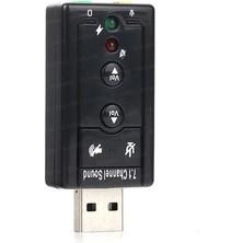 Wiberc USB 2.0 7.1 Stereo Ses Efektli Ses Kartı (Windows ve Mac Destekli)