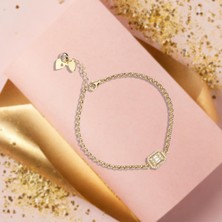 ÇGK KUYUMCULUK Baget Doç Zincirli Altın Bileklik CGKBLK0065