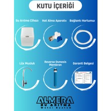 Almera Eco One Su Arıtma Cihazı Yüksek Mineral Yumuşak Içim Çelik Tank Lüx Musluk