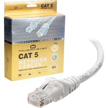 Ayt Powermaster Cat5 Soketli Hazır Kablo Network Patch Kablosu 20 Metre
