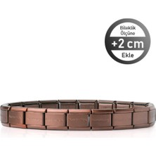 Nomination Italy Composable (Kişiselleştirilebilir) Klasik Paslanmaz Çelik Bileklik, Mat Çikolata Rengi