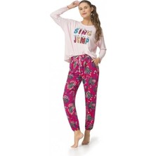 Pierre Cardin 1037 Uzun Kol Bayan Pijama Takımı