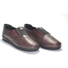 Beety Beety 405 Soft Deri Bordo Kadın Ayakkabı