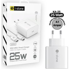 i-Stone I Stone Ka 25 25W Smart Şarj Adaptörü + Type C To Type C Kablo
