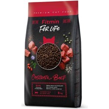 Fitmin For Life Castrate Beef Kısır Kedi Maması 8 kg