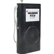 Roxy Rxy-Turbo Cep Tipi Mini Analog Fm Radyo Küçük El Radyosu Mutfak Radyo Deprem Çantasına Uygun