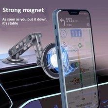 Mi7a Katlanabilir Mıknatıslı Magnetic Metal Araç Içi Telefon Tutucu Fonksiyonel Yüksek Kalite