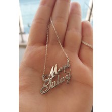 Özgür Takı 925 Ayar Gümüş 2 Isimli Kolye