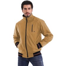 Alinda Dik Yaka Mevsimlik Mont Içi Astarlı Cepli Su Geçirmeyen Bondık Kumaş