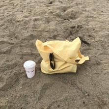 Sumicorn Design Pötikareli Çevre Dostu Bez Çanta,cepli Keten Kol ve Omuz Çantası,bez Alışveriş Çantası