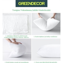 Greendecor Pamuk Astar &  Boncuk Elyaf 4'lü Kırlent Içi 4lu Kırlent Yastık 4lü Koltuk Yastık Dekoratif Kırlent
