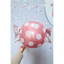 Pekshop Şeker Paketi Şekilli Folyo Balon Şeker Balon Pembe