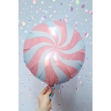 Pekshop Yuvarlak Pembe Şeker Folyo Balon 18INÇ