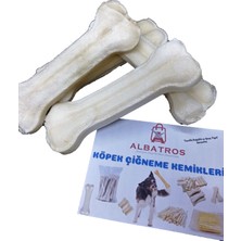 Albatros Store 12 cm Üst Kalite Köpek Çiğneme Kemirme Kemiği 6 Adet Vakumlu Hava Geçirmez Özel Ambalajda~45-50 gr