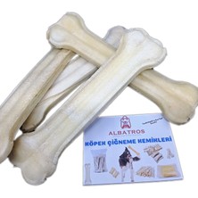 Albatros Store 22 cm Büyük Mega Boy Köpek Çiğneme Kemirme Kemiği 2 Adet Vakumlu Özel AMBALAJDA~120-130 gr