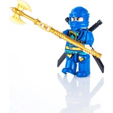 Marimari Ninja Figür Seti 8 cm Hediyelik Mavi Ninjago