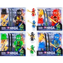 Marimari Ninja Figür Seti 8 cm Hediyelik Mavi Ninjago