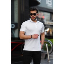 3A Moda Erkek Siyah Pamuk Serin Tutan Dar Kesim Polo Yaka T-Shirt