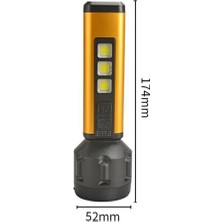 Layfhex Su Geçirmez Metal Gövdeli Kamp Avcı Şarjlı 5W LED El Feneri