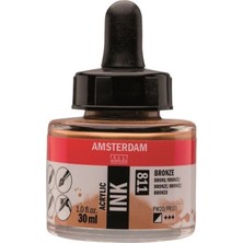 Amsterdam Sıvı Akrilik Mürekkep Boya 30ML 811 Bronze