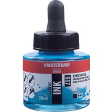 Amsterdam Sıvı Akrilik Mürekkep Boya 30ML 517 Kings Blue