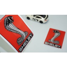 Dk Tuning Ford Mustang Shelby Kobra Çamurluk Yanı Damla Desen 3D Logo Arma
