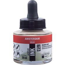 Amsterdam Sıvı Akrilik Mürekkep Boya 30ML 718 Warm Grey