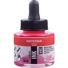 Amsterdam Sıvı Akrilik Mürekkep Boya 30ML 384 Reflex Rose
