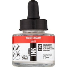Amsterdam Sıvı Akrilik Mürekkep Boya 30ML 817 Pearl Whıte